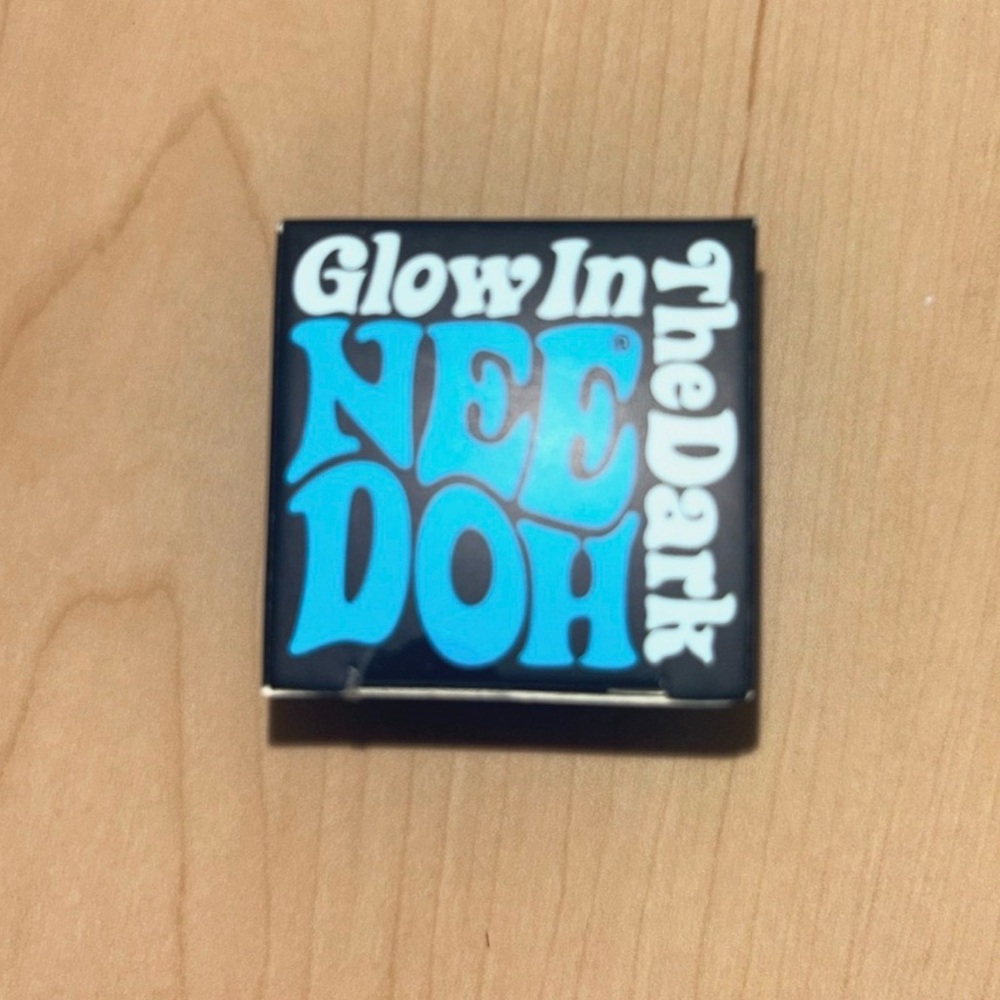 Glow In The Dark NeeDoh Retro Blue Pin